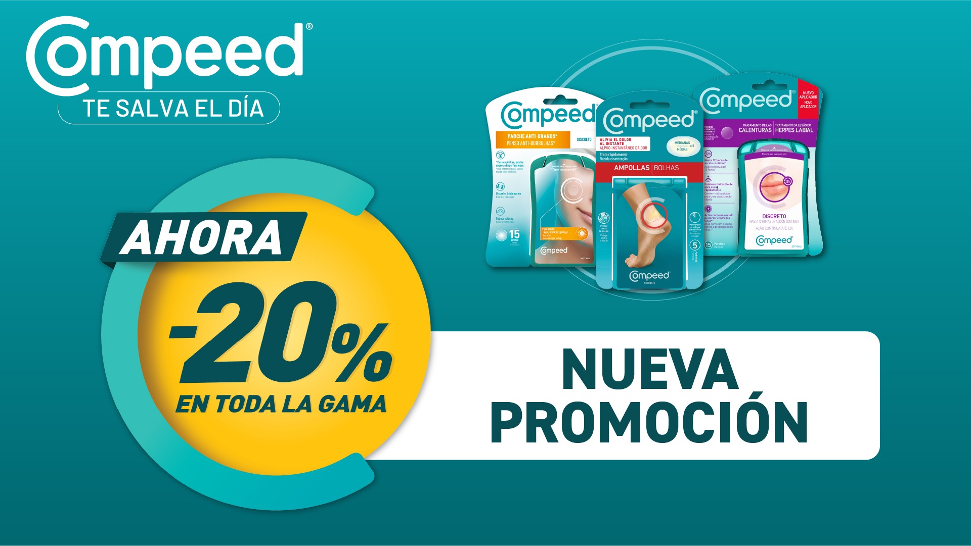 Compeed Nueva Promoción – 20% en toda la gama (Mobile)